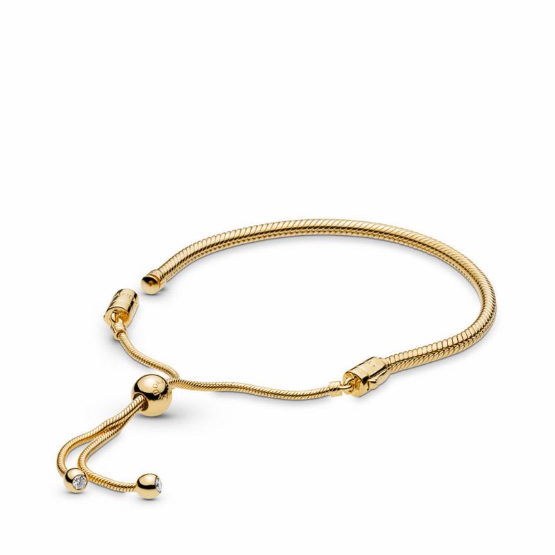 Pandora Shine™ Sliding Bracelet Online NZ, 18ct Gold Plated (103264-WLS)